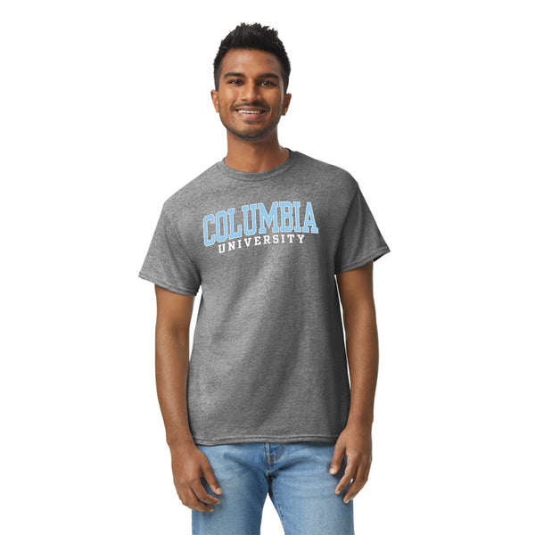 ★★Columbia★★ NY STREET TAIL LOGO WOVEN SS TSHIRTS Charco Columbia Classic T-Shirt (Charcoal Grey) – Ivysport