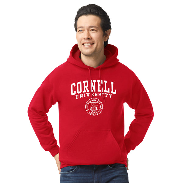 Red Cornell Pullover Cornell Heritage Hooded Sweatshirt (Red