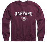 Harvard University Crest Crewneck Sweatshirt (Crimson)