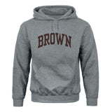 Brown University Essential Hooded Sweatshirt (Heather Grey)