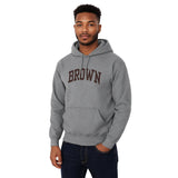 Brown University Essential Hooded Sweatshirt (Heather Grey)