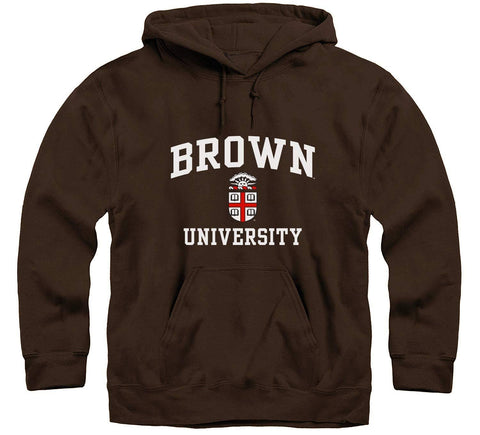 Brown Crest Hooded Sweatshirt (Brown)