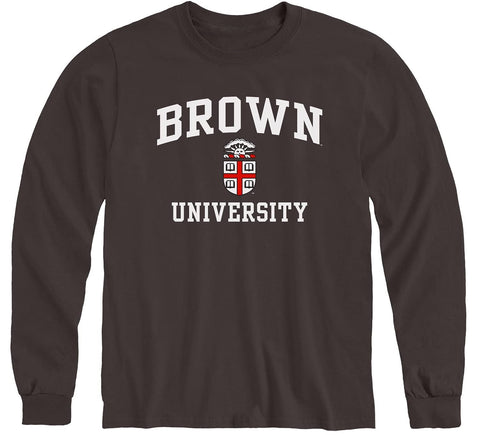Brown Crest Long Sleeve T-Shirt (Brown)