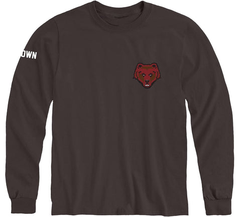 Brown Mascot Long Sleeve T-Shirt (Brown)