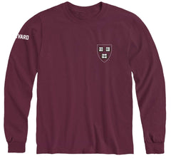 HARVARD CRIMSON ラガーシャツ　ワッペン　ワインレッド　36 XL 海外ブランド ワッペン ラガーシャツ CRIMSON HARVARD ワイン