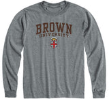 Brown Heritage Long Sleeve T-Shirt (Charcoal Grey)