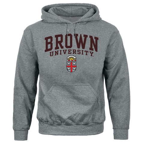 Brown Heritage Hooded Sweatshirt (Charcoal Grey)