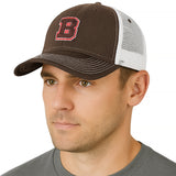 Brown University Sideline Trucker Hat One-Size (Cigar/White)
