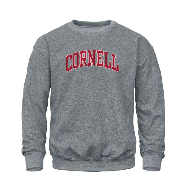 Cornell University Classic Crew Sweatshirt (Charcoal)