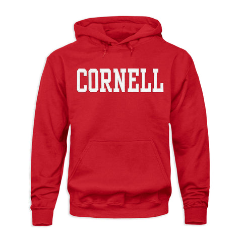 Cornell University Veritas Hooded Sweatshirt (Red)