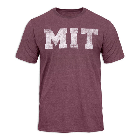 Massachusetts Institute of Technology Short-Sleeve Laude T-Shirt (Maroon)