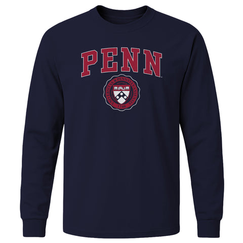 University of Pennsylvania Quakers Penn Heritage Long Sleeve T-Shirt (Navy)