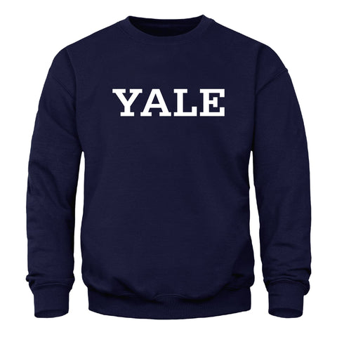 Yale University Classic Crew Sweatshirt (Navy)