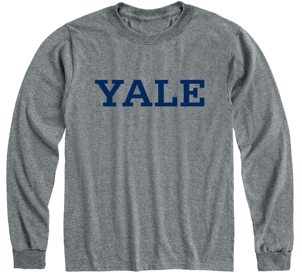 Yale Classic Long Sleeve T-Shirt (Charcoal Grey)