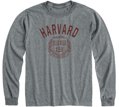 Harvard Heritage Long Sleeve T-Shirt (Charcoal Grey)