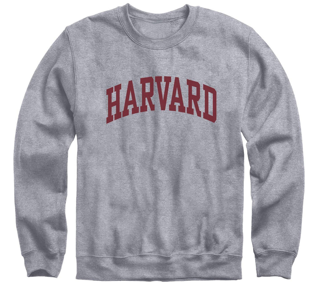 Harvard University Classic Crew Sweatshirt (Heather Grey)