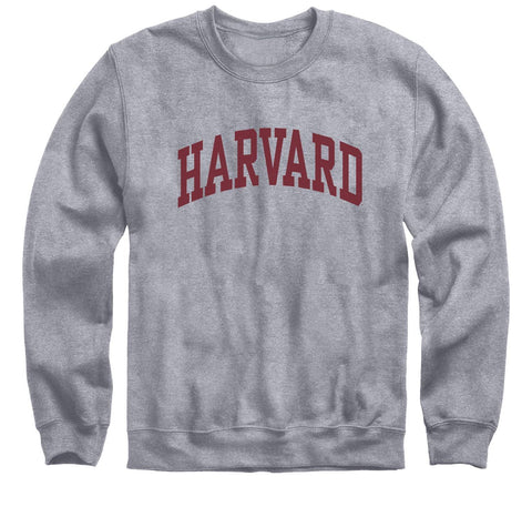 Harvard University Essential Crew Sweatshirt (Heather Grey)
