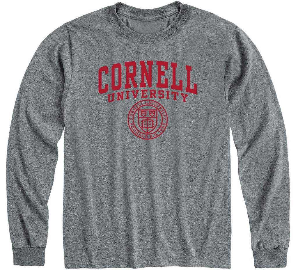 Cornell Heritage Long Sleeve T-Shirt (Charcoal Grey)