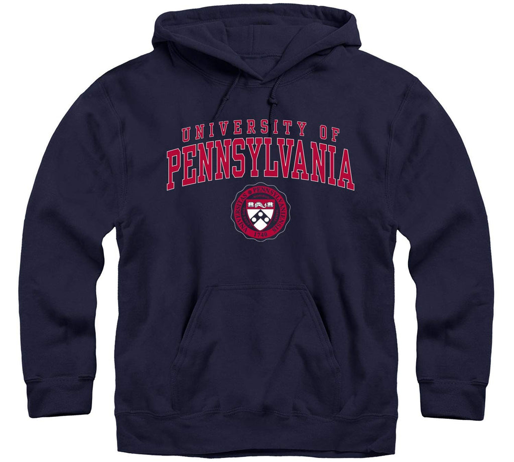 Penn Crest Hooded Sweatshirt (Navy)