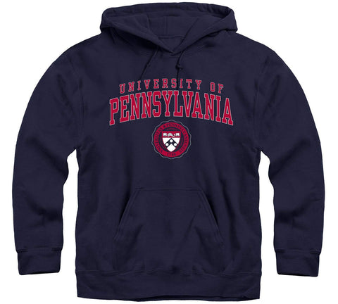 Penn Crest Hooded Sweatshirt (Navy)