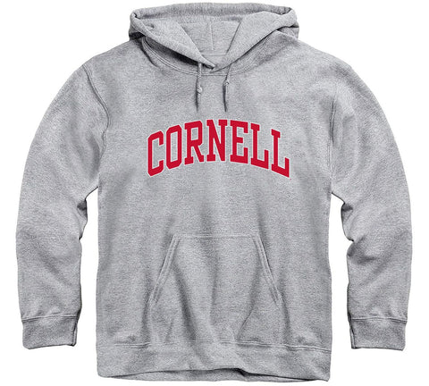 Cornell Essential Hooded Sweatshirt (Heather Grey)