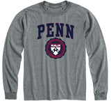 University of Pennsylvania Quakers Penn Heritage Long Sleeve T-Shirt (Charcoal Grey)