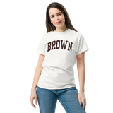 Brown Classic T-Shirt (White)