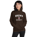 Brown Crest Hooded Sweatshirt (Brown)