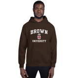 Brown Crest Hooded Sweatshirt (Brown)