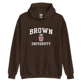 Brown Crest Hooded Sweatshirt (Brown)
