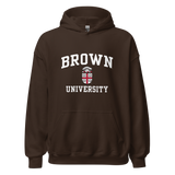 Brown Crest Hooded Sweatshirt (Brown)