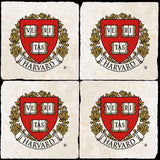 Harvard Crest 4 Coaster Set