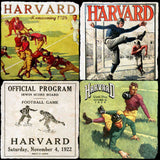 Harvard Vintage Football 4 Coaster Set