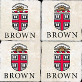 Brown Crest Logos 4 Coaster Set